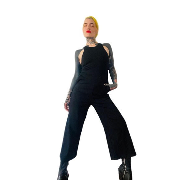 Aritzia Babaton Mikey Jumpsuit in Black - Picture 2 of 6